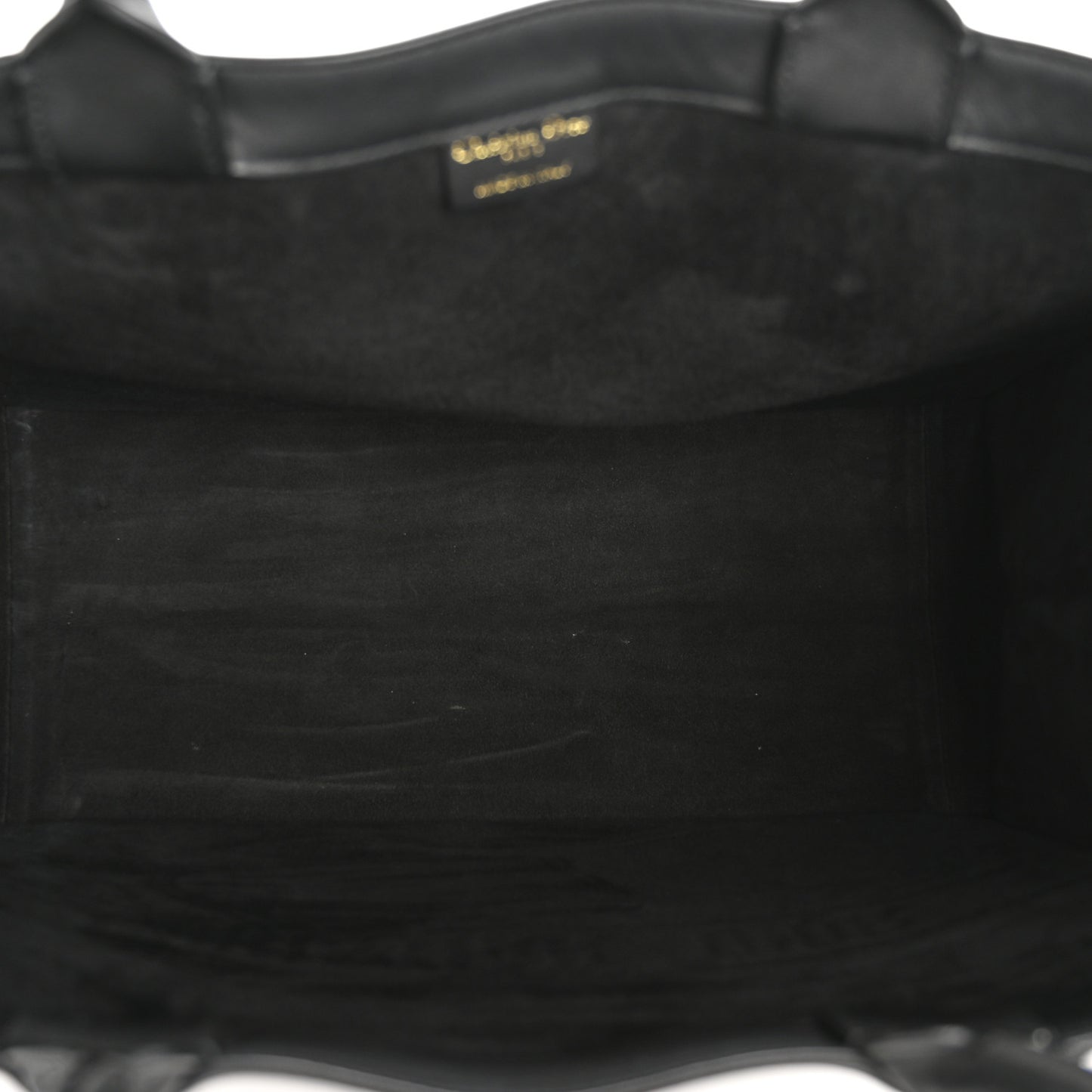 Calfskin Embossed Medium Book Tote Black