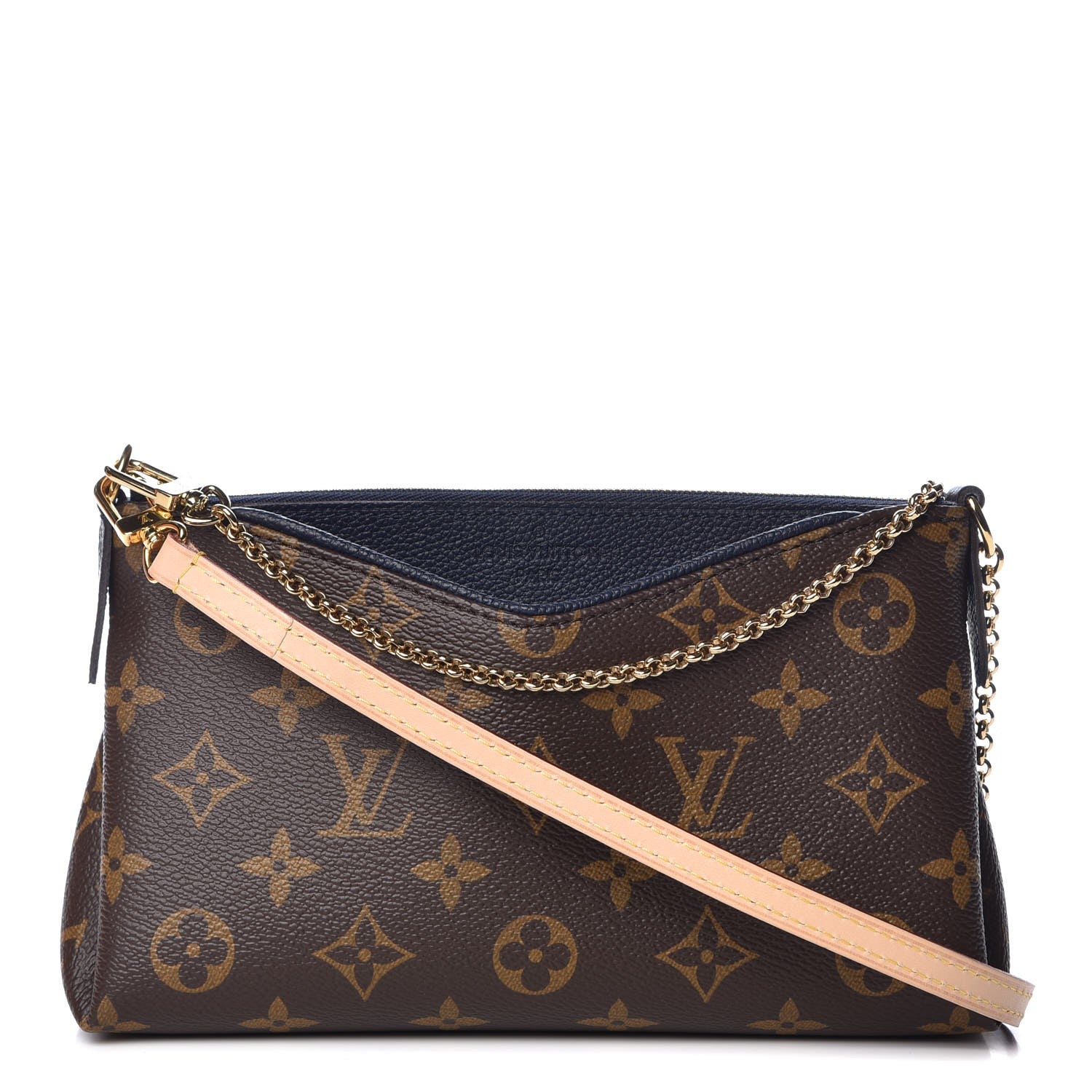 Louis Vuitton Monogram Pallas Clutch Blue Marine 1 of 9
