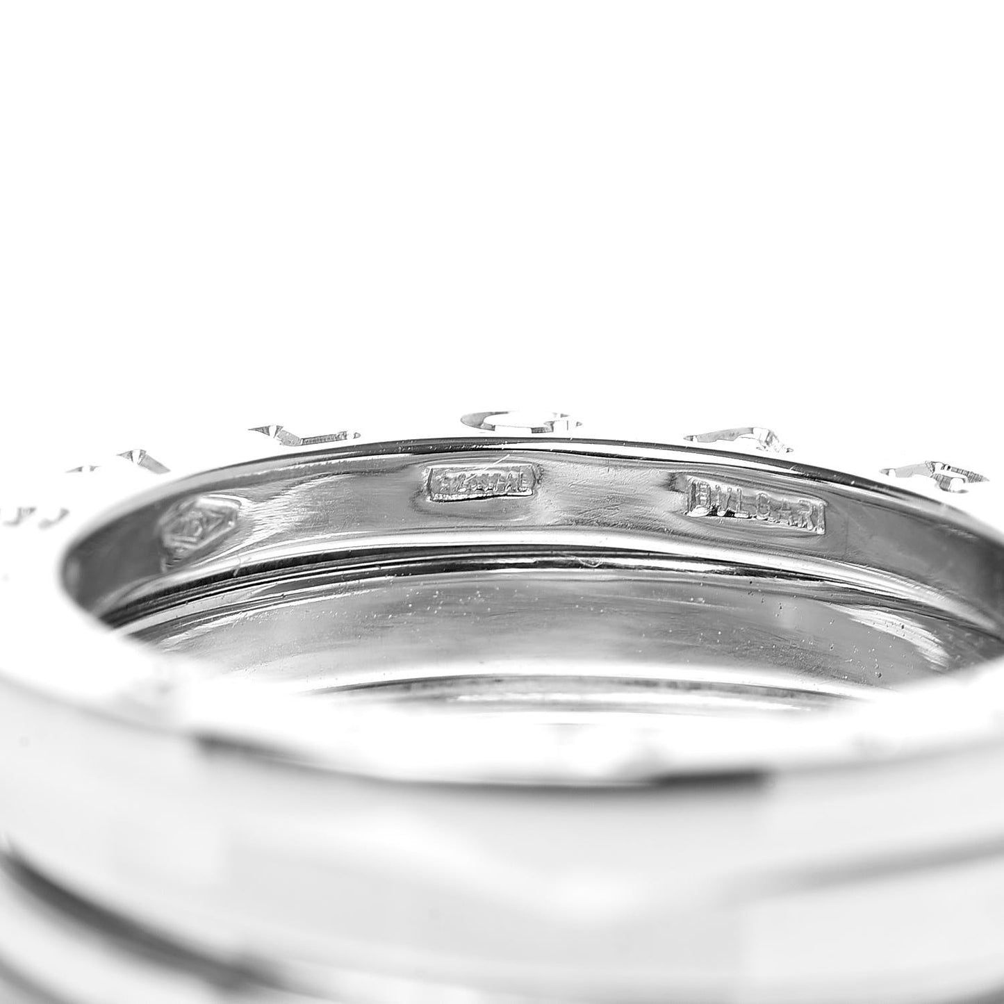 18K White Gold B.Zero1 2 Band Ring 53 6.25