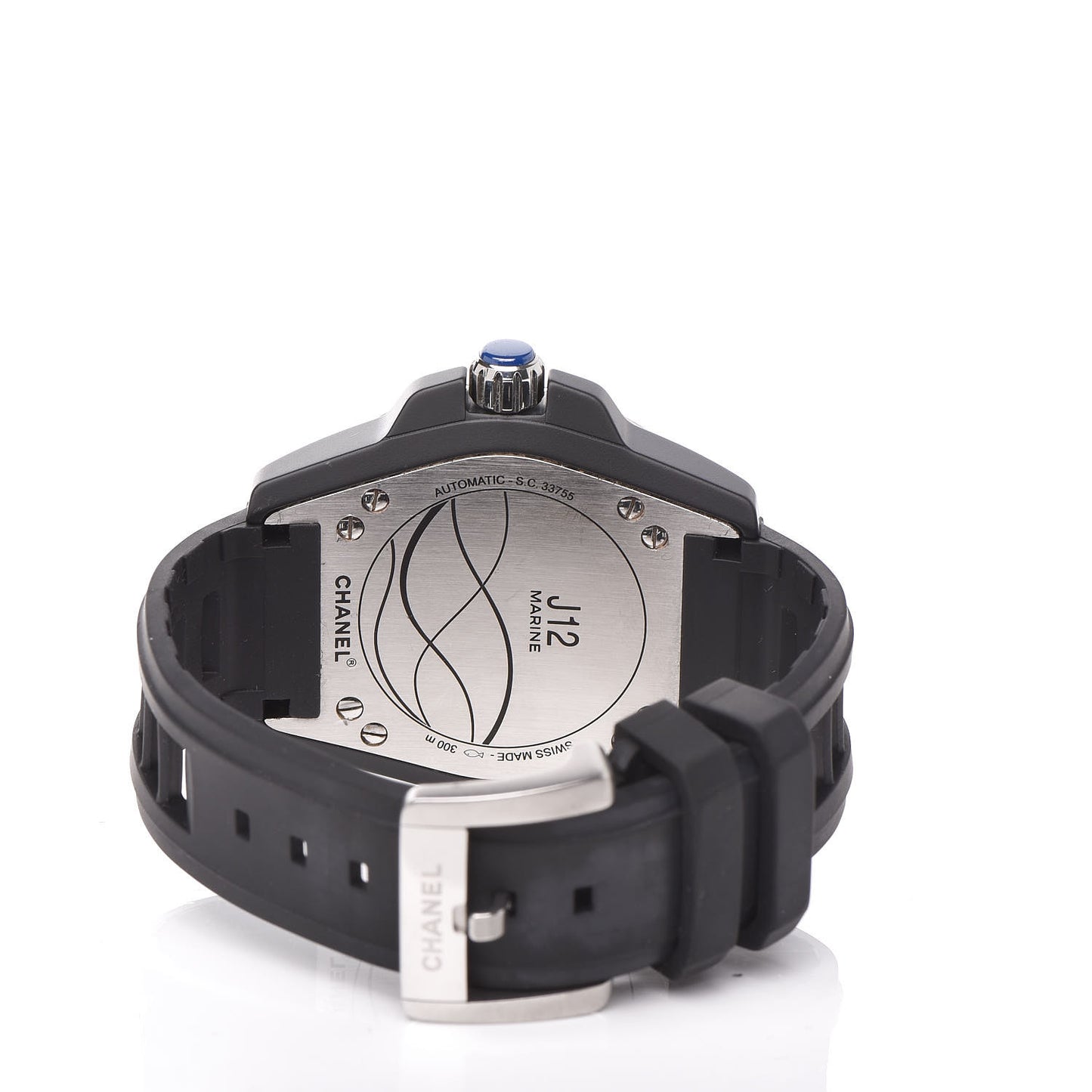Stainless Steel Ceramic Rubber 41mm J12 Marine Automatic Watch Black