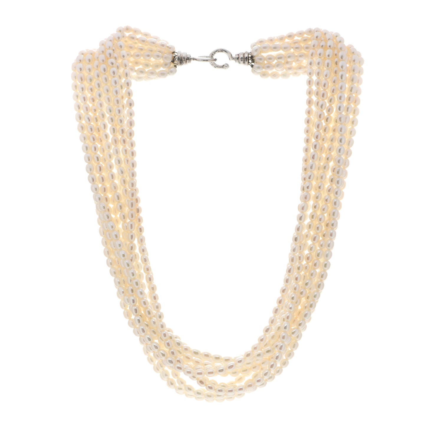 Sterling Silver Paloma Picasso Pearl Multi-Strand Torsade Necklace