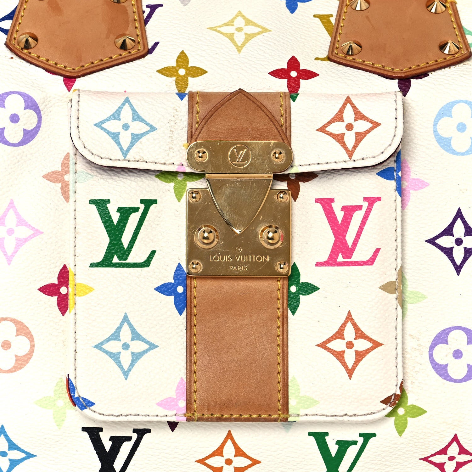 Louis Vuitton Monogram Multicolor Speedy 30 White 7 of 16