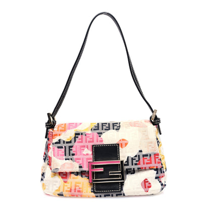 Fendi Zucchino Vitello Floral Mini Forever Mini Mama Baguette Beige Multicolor 1 of 10