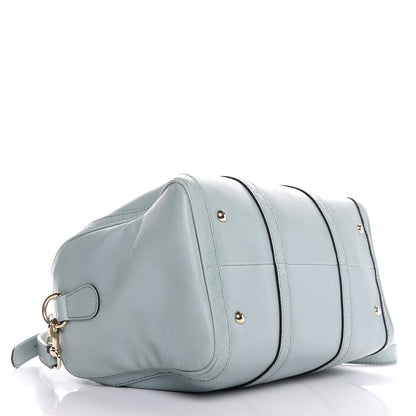 Gucci Calfskin Microguccissima Trim Medium Boston Light Blue 5 of 12