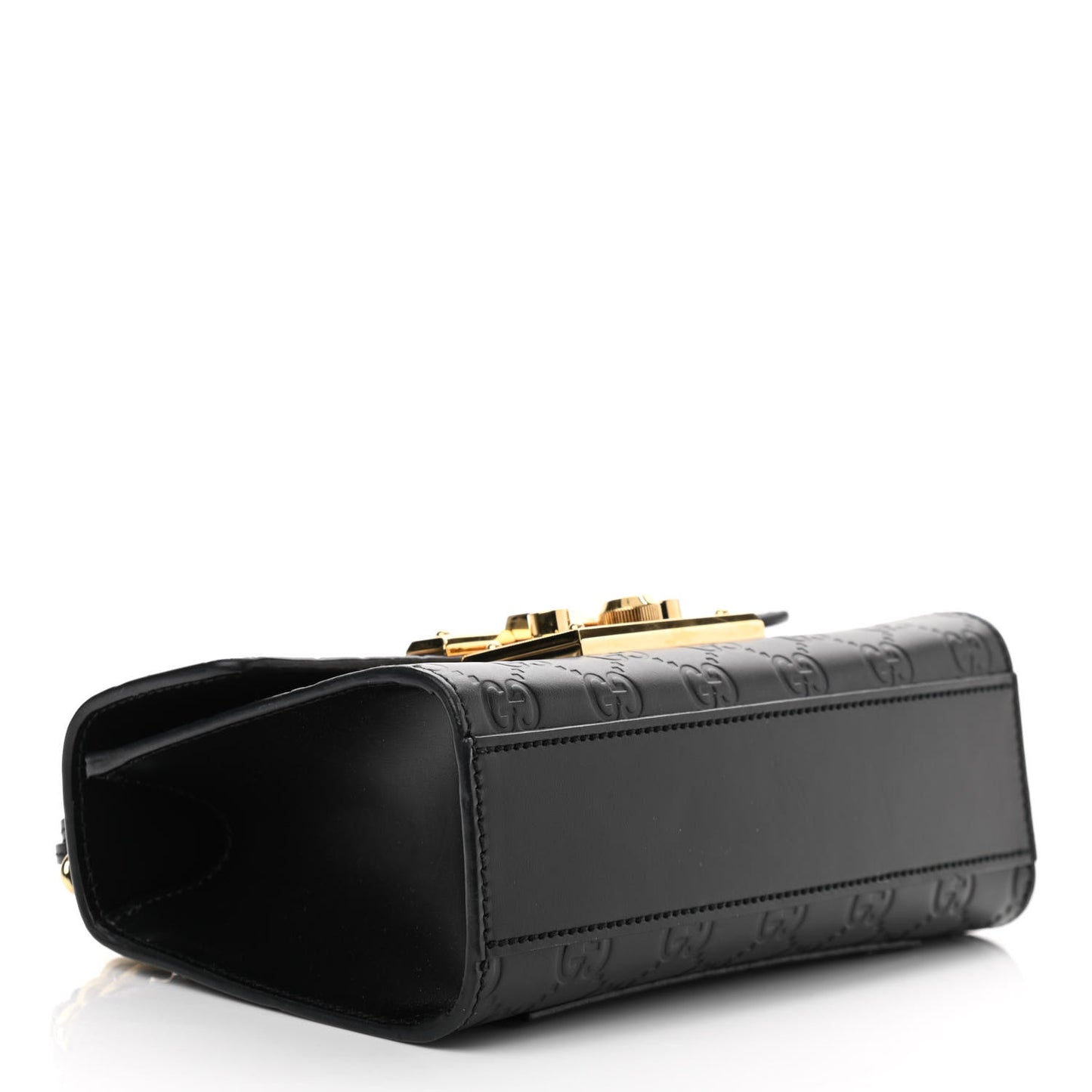 Guccissima Small Padlock Shoulder Bag Black