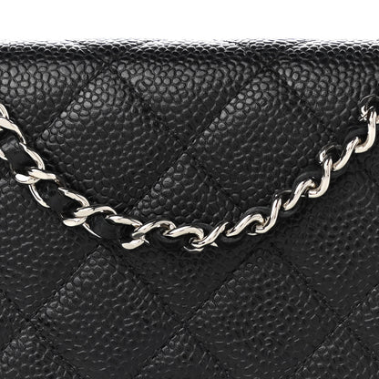 Chanel Caviar Quilted Wallet On Chain WOC Black 10 of 13