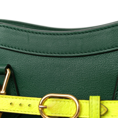 Gucci Wonka Grain Calfskin Small Diana Tote Bag Green Yellow Fluo 14 of 16
