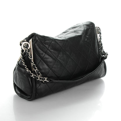 Chanel Lambskin Stitched Medium Ultimate Soft Tote Black 3 of 7