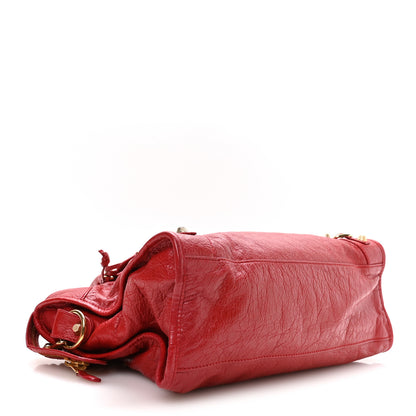 Balenciaga Agneau Giant 12 Gold Hardware City Rouge Lipstick 5 of 11