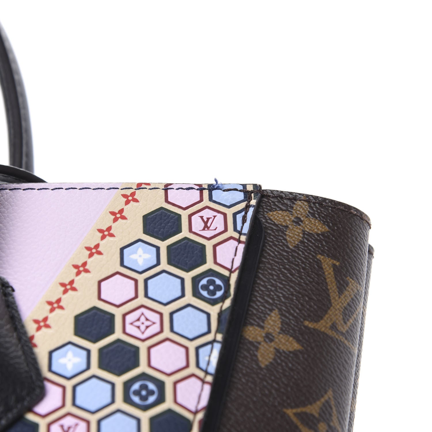 Louis Vuitton Calfskin Monogram Kimono Tote PM Rose 10 of 14