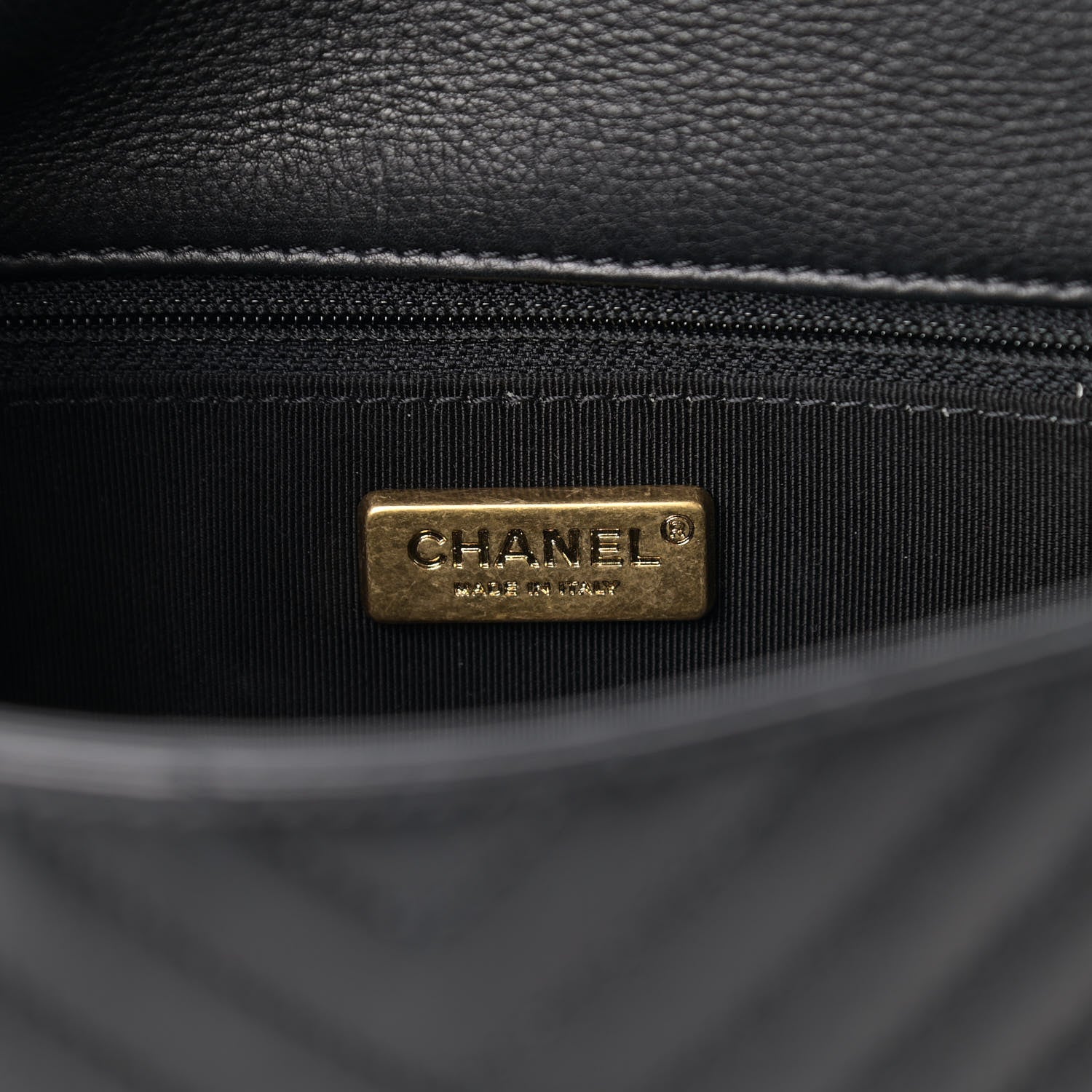 Chanel Calfskin Chevron Quilted Mini Rock The Corner Flap Black 6 of 11
