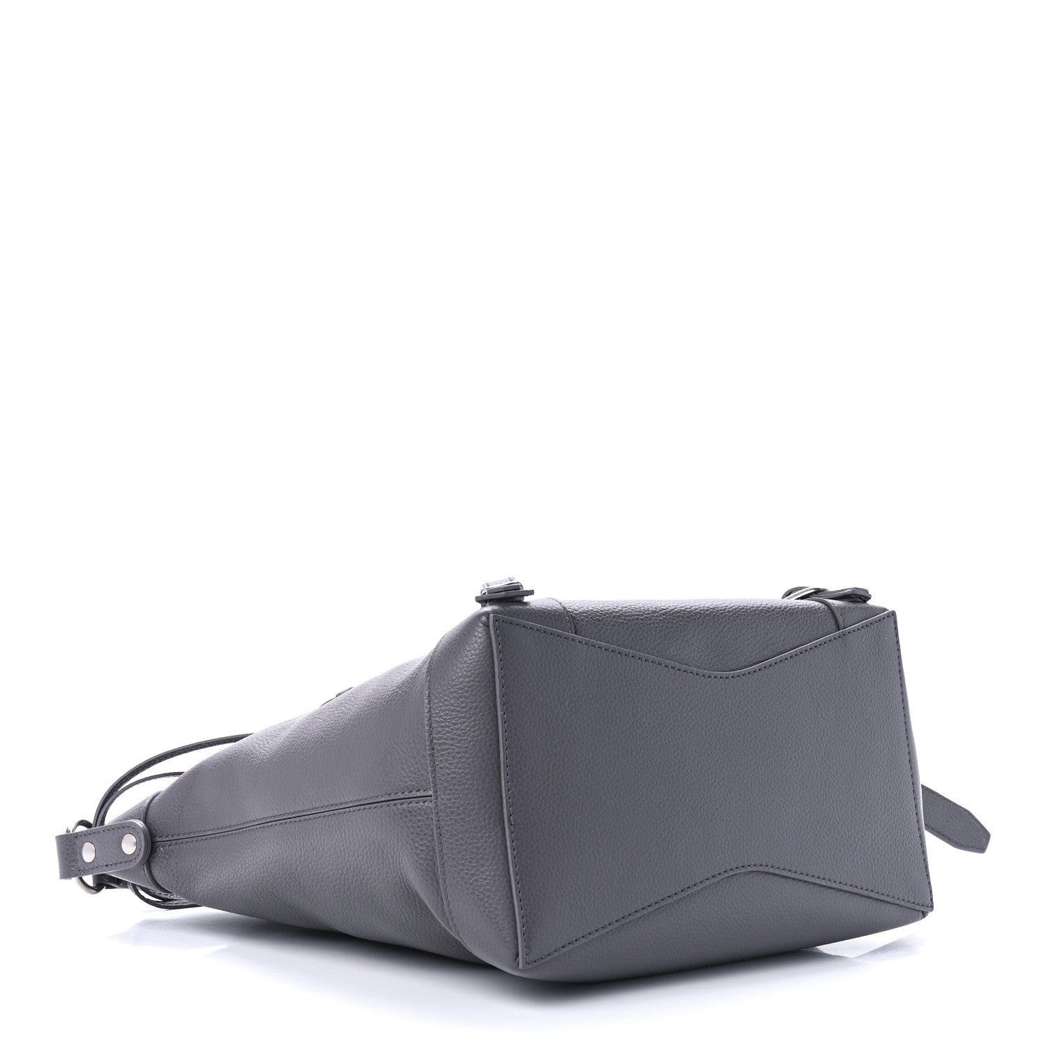 Balenciaga Grained Calfskin Silver Hardware Small Neo Classic Hobo Dark Grey 3 of 8