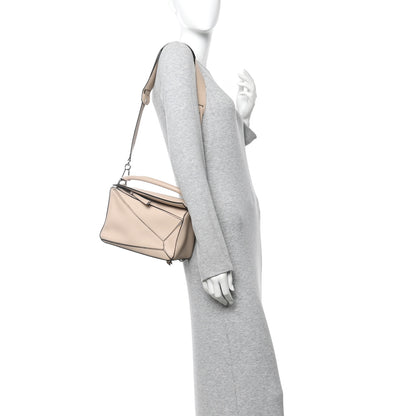 Loewe Calfskin Small Puzzle Bag Ash 2 of 13