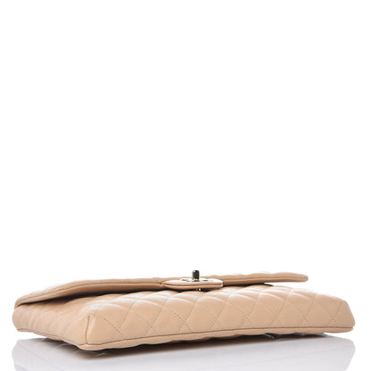 Chanel Caviar Quilted Flap Clutch Beige 4 of 8