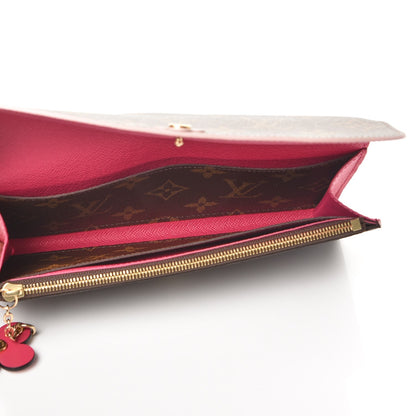 Louis Vuitton Monogram Bloom Flower Emilie Wallet 5 of 8