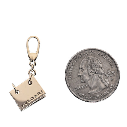 Bulgari 18K Yellow Gold 2 Page Binder Charm Pendant 2 of 3