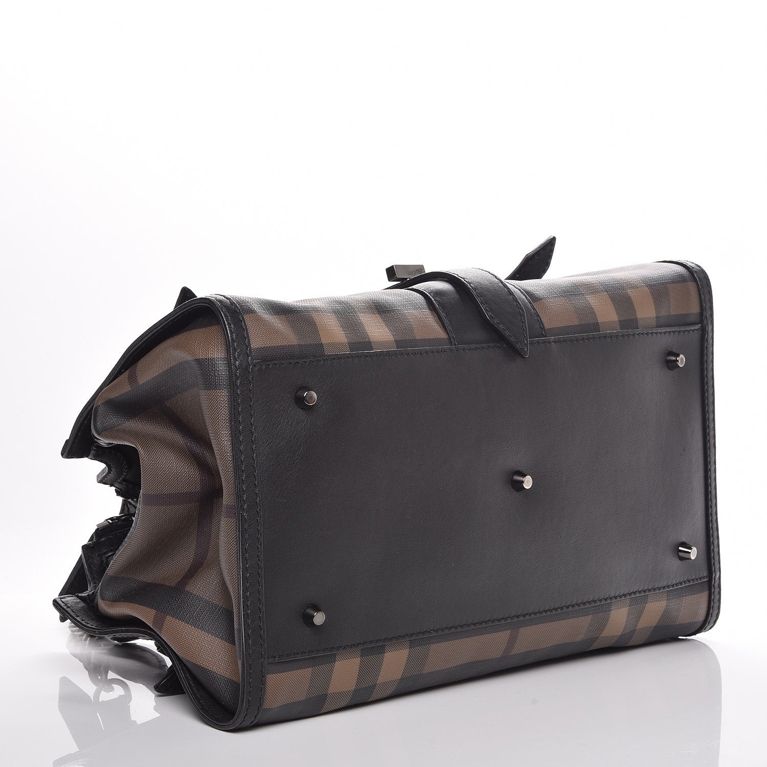 Burberry Smoked Check Small Chain Bag Black 4 of 12