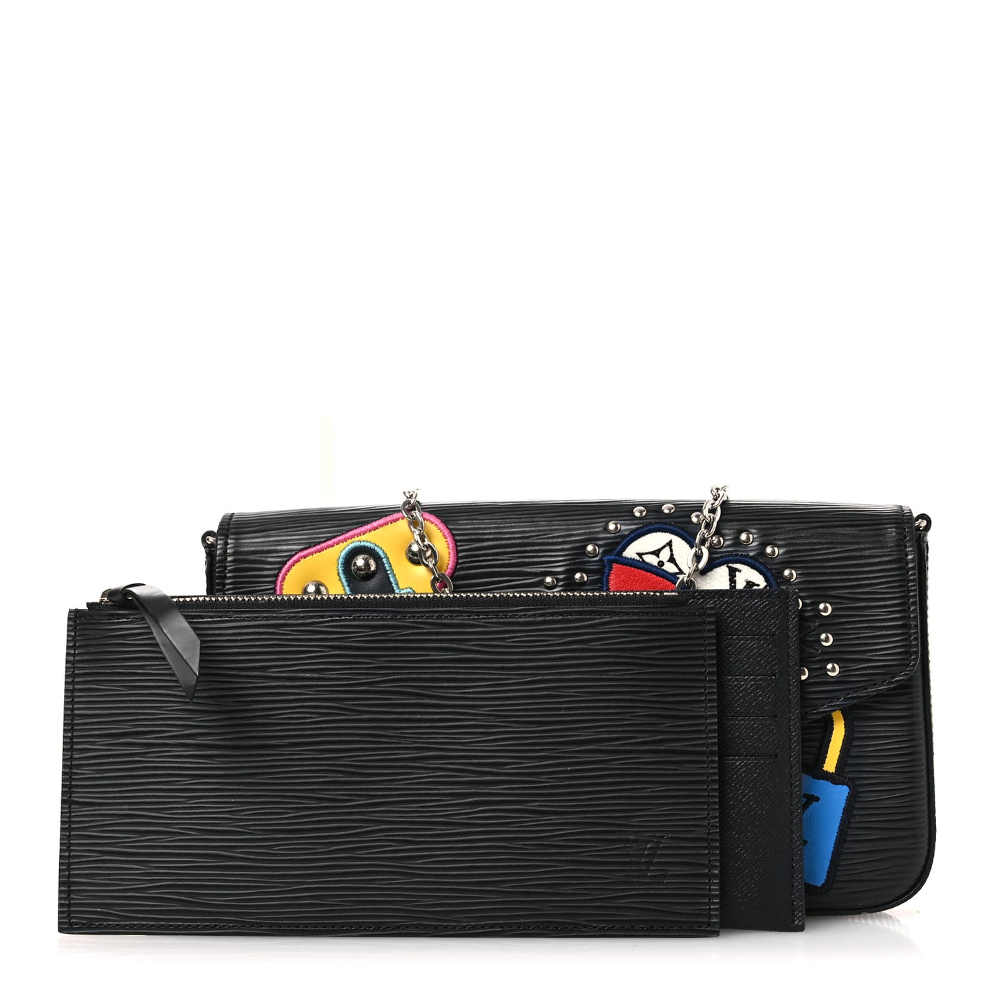 Epi LV Stories Pochette Felicie Black