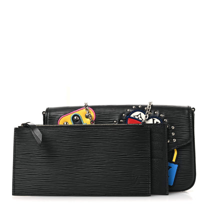 Louis Vuitton Epi LV Stories Pochette Felicie Black 3 of 12
