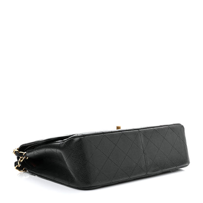 Chanel Caviar Quilted Jumbo Double Flap Black 3 of 12