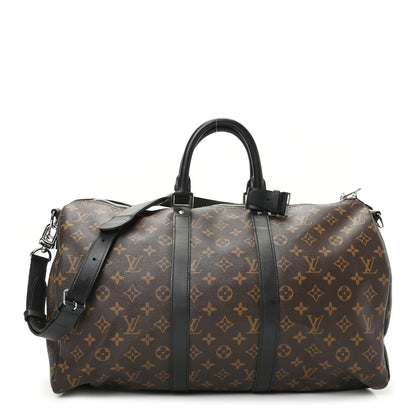 Louis Vuitton Monogram Macassar Keepall Bandouliere 45 1 of 8