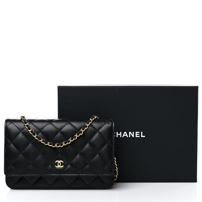 Chanel Caviar Quilted Wallet On Chain WOC Black 11 of 11