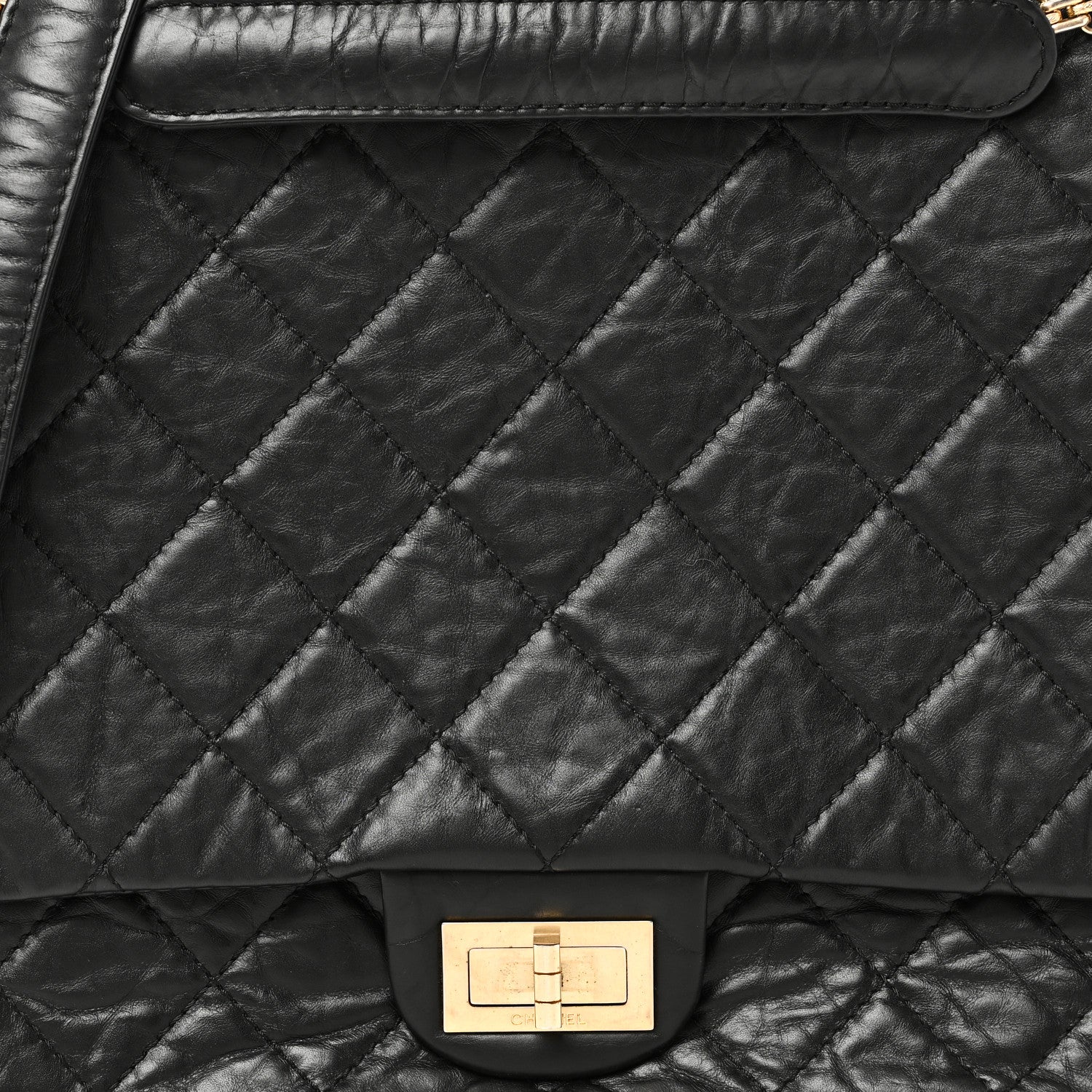 Chanel Aged Calfskin Quilted 2.55 Reissue 228 Flap Black 8 of 10