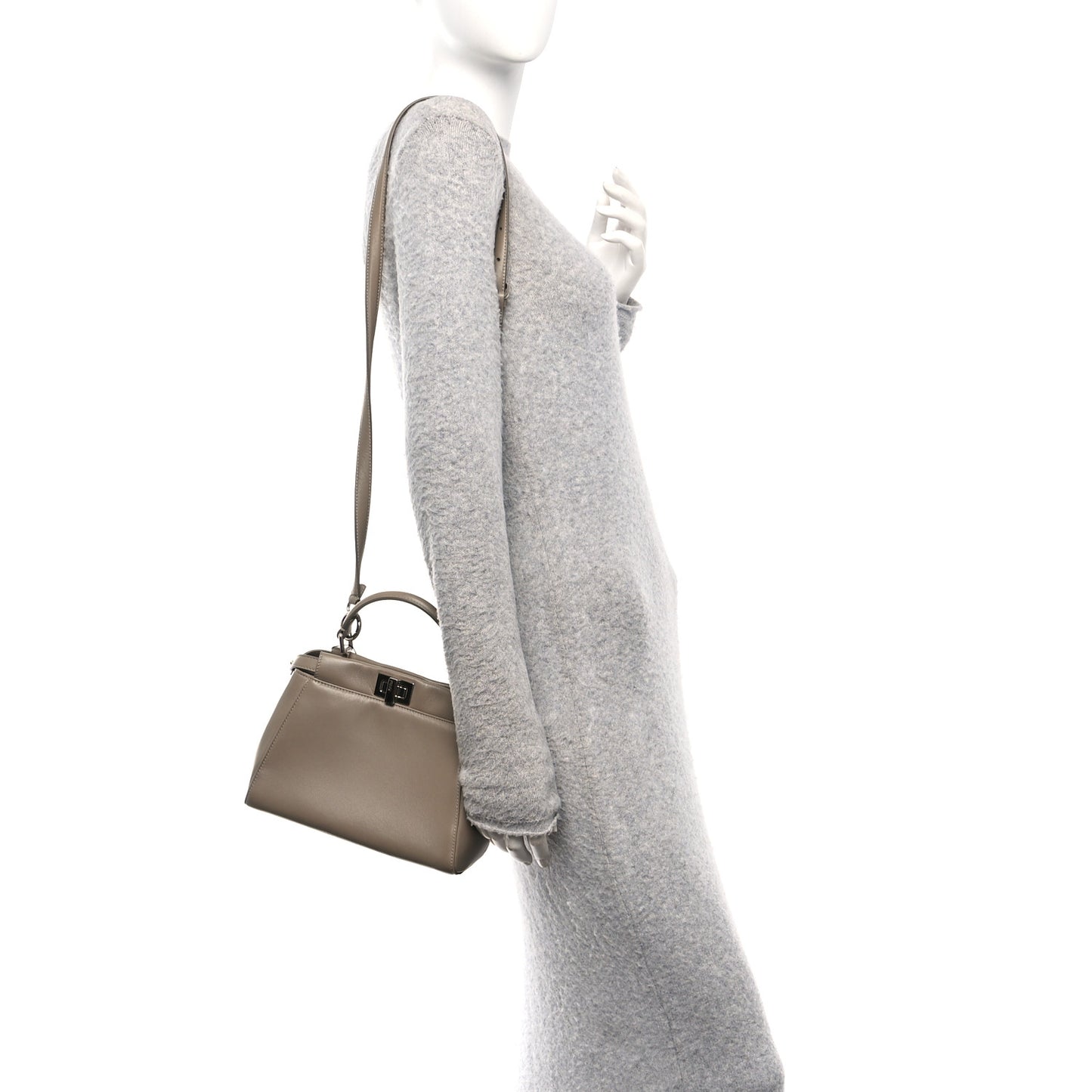 Nappa Mini Peekaboo Iconic Satchel Tortora