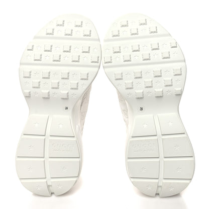 Gucci GG Supreme Monogram Womens Rhyton Sneakers 39 White 5 of 9