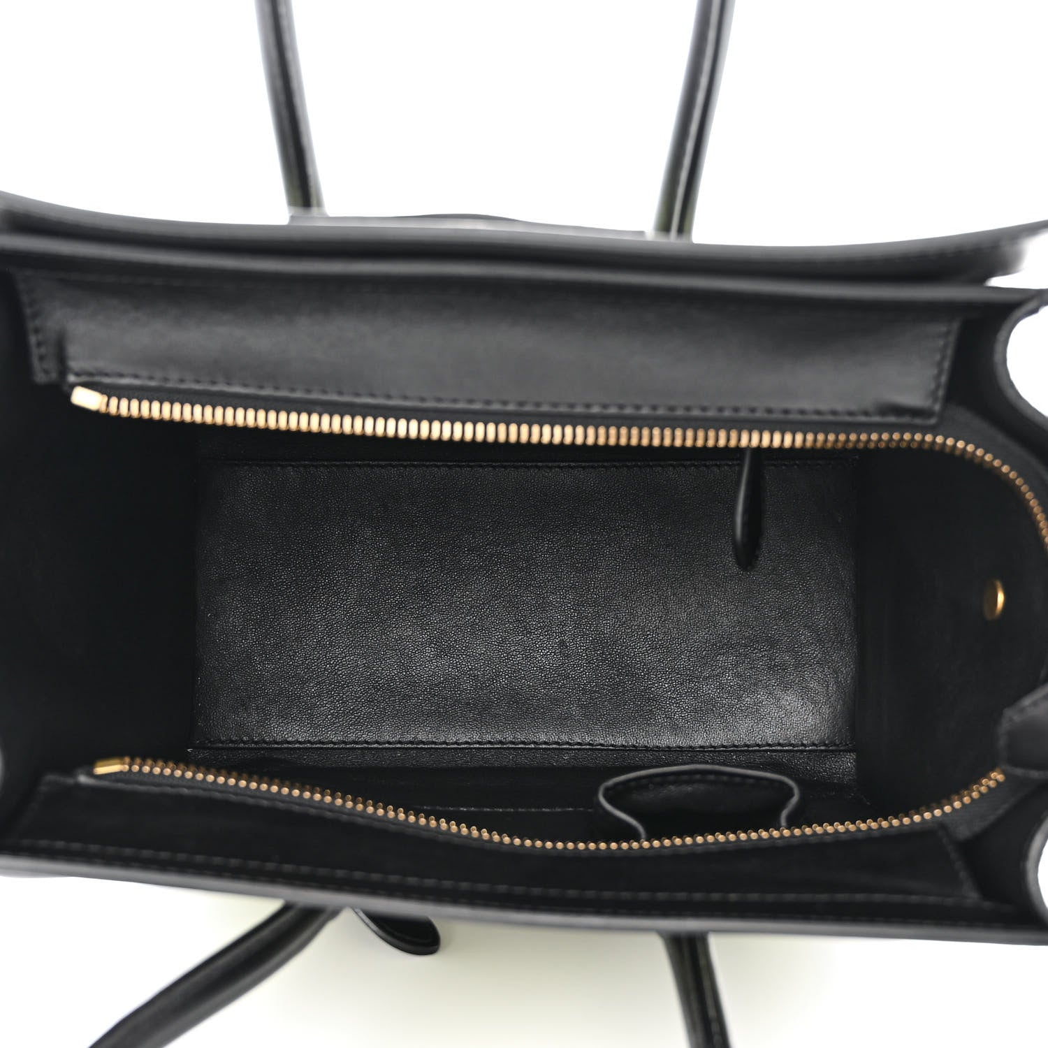 Celine Pony Hair Smooth Calfskin Micro Tri-Color Luggage Pistachio Black 5 of 12