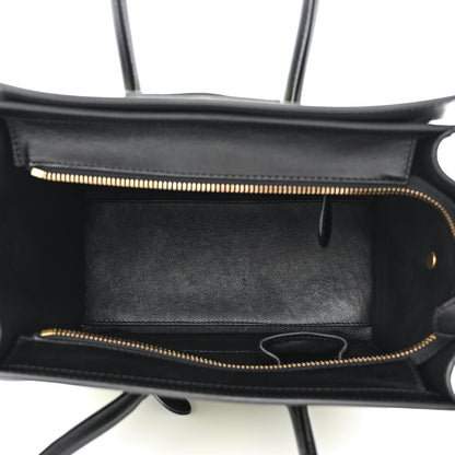 Celine Pony Hair Smooth Calfskin Micro Tri-Color Luggage Pistachio Black 5 of 12