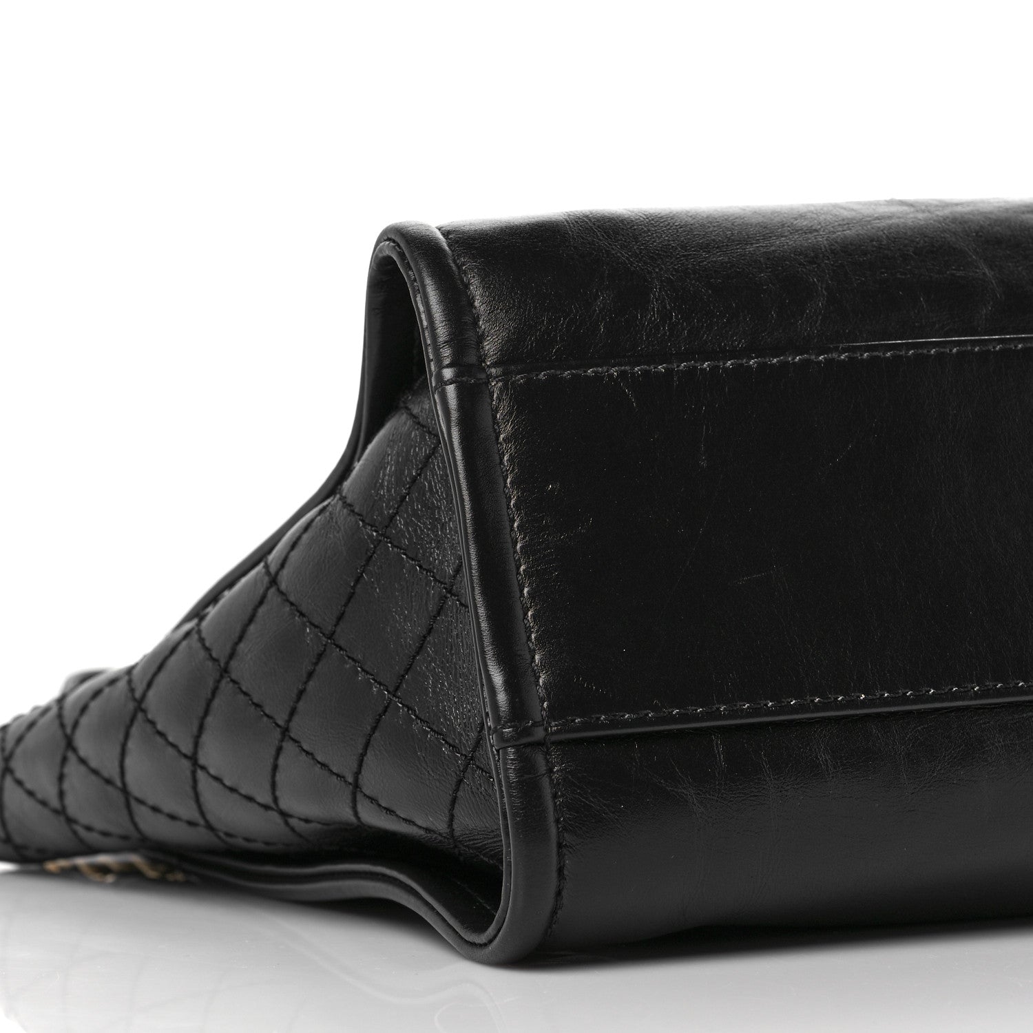 Chanel Aged Calfskin Small Charms Deauville Tote Black 8 of 10