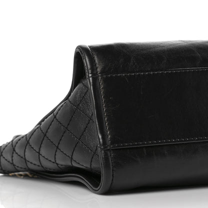 Chanel Aged Calfskin Small Charms Deauville Tote Black 8 of 10