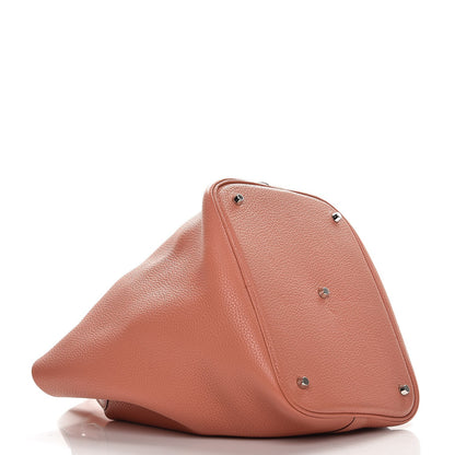 Hermes Taurillon Clemence Picotin Lock 26 GM Rose Thè 4 of 7