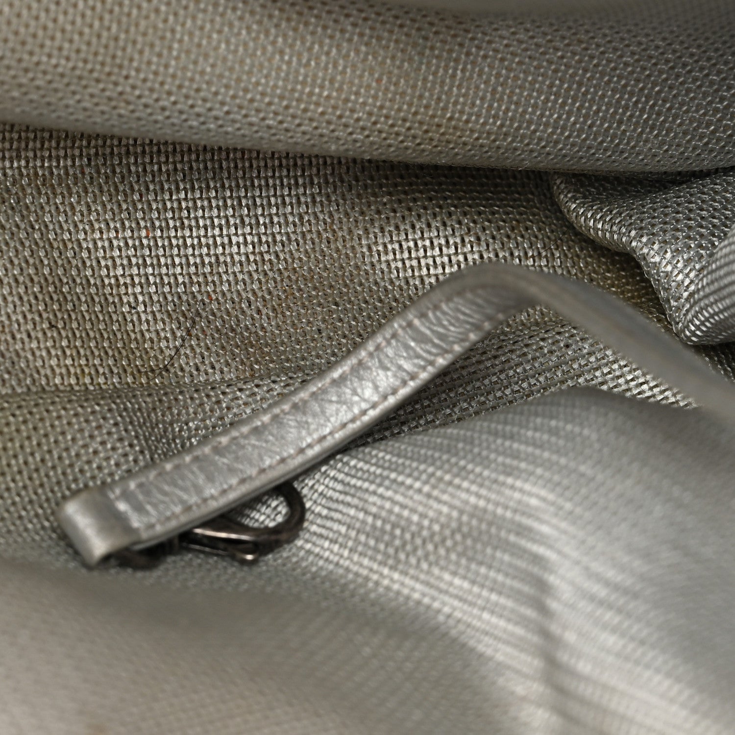 Chanel Metallic Calfskin Quilted XXL Travel Flap Bag Silver 14 of 18