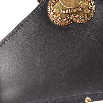 Dolce & Gabbana Smooth Calfskin Devotion Envelope Top Handle Bag Silver 10 of 13