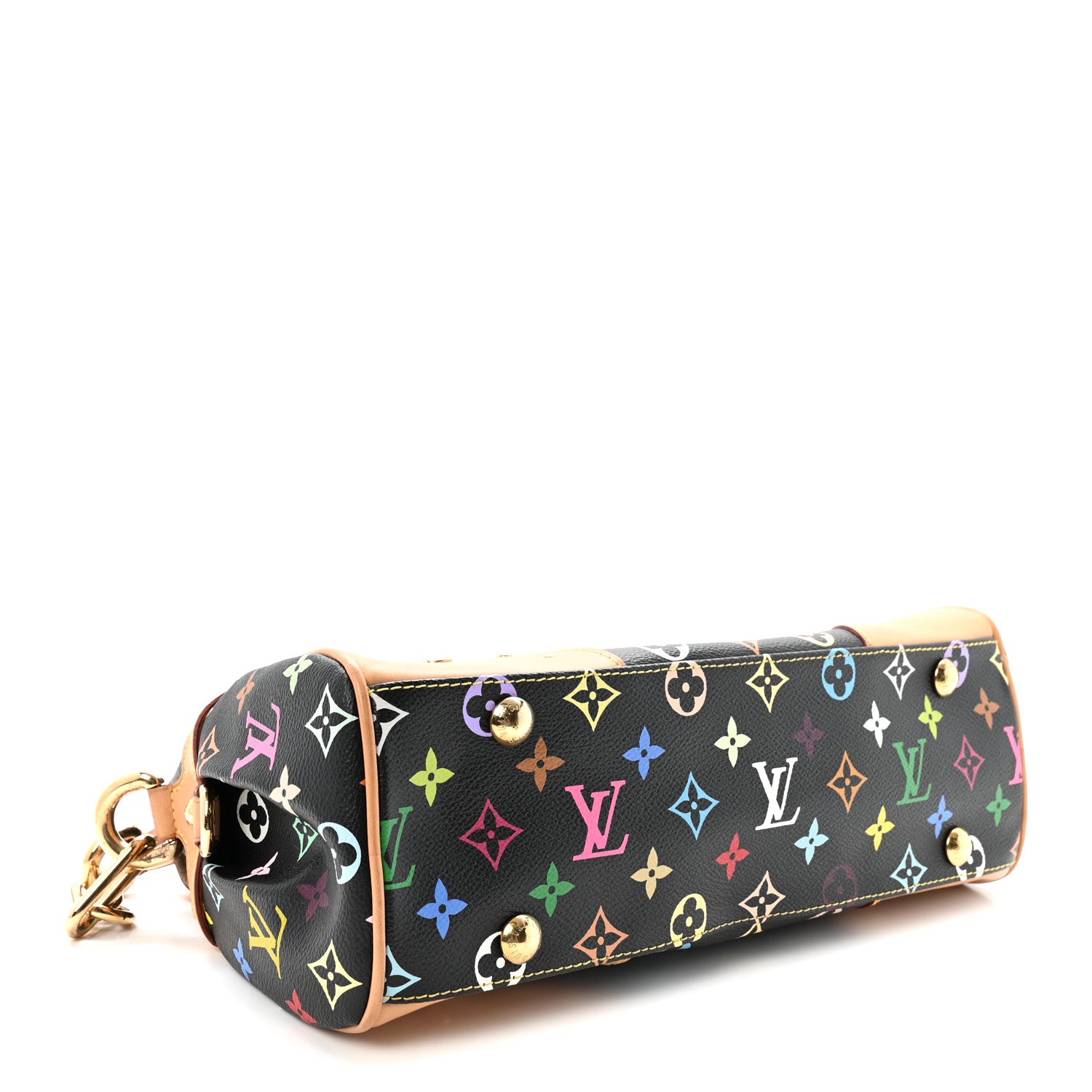 Louis Vuitton Monogram Multicolor Beverly MM Black 4 of 9
