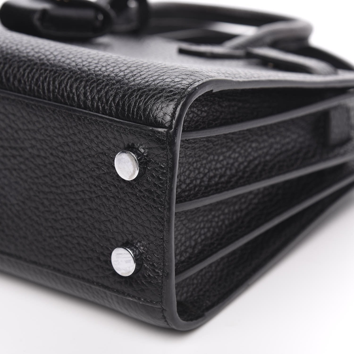 Saint Laurent Grained Calfskin Nano Sac De Jour Black 9 of 9