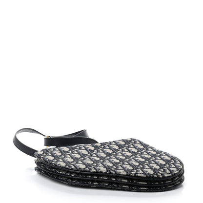 Christian Dior Oblique Saddle Pouch With Strap Navy Blue 4 of 10