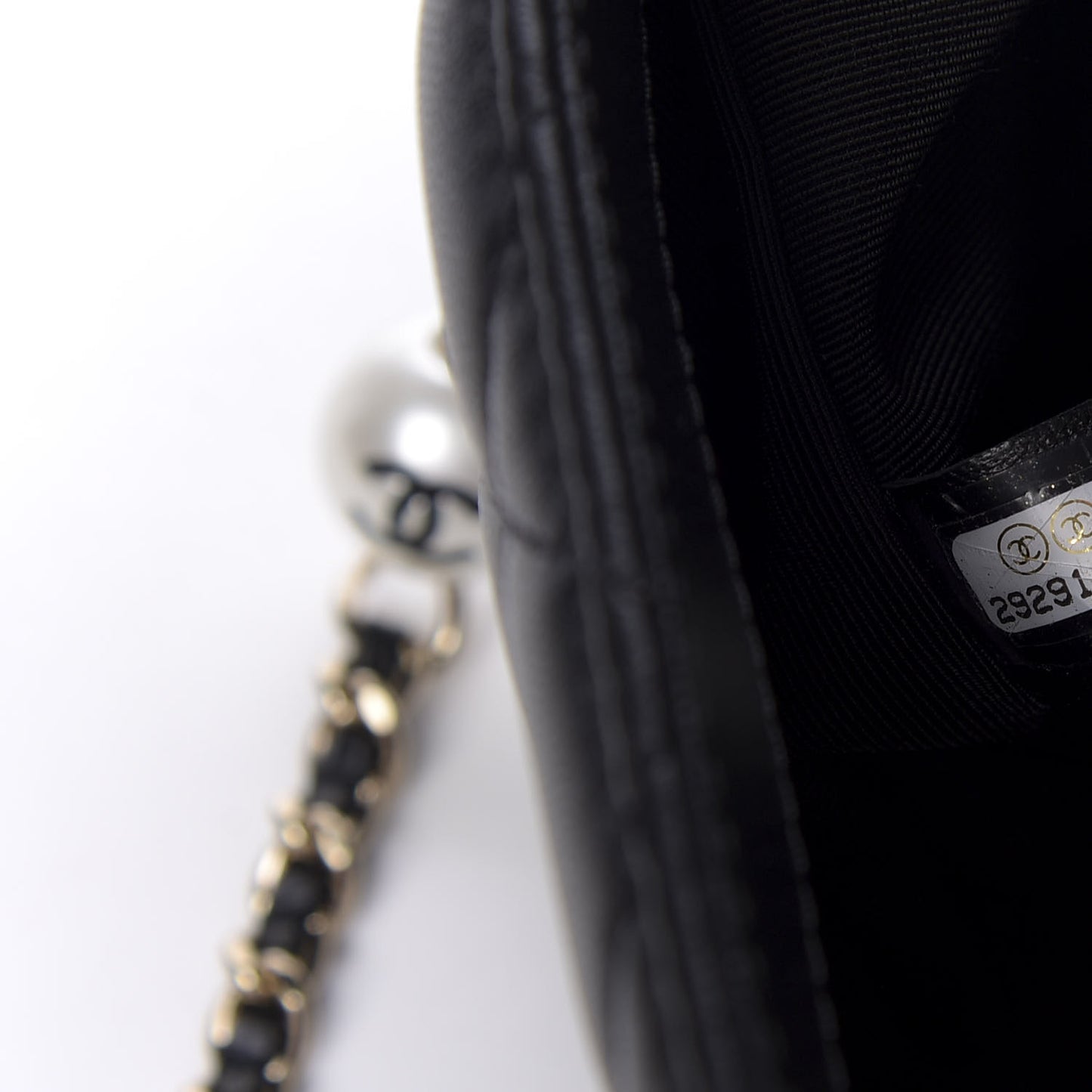 Lambskin Quilted Small My Precious Flap Black