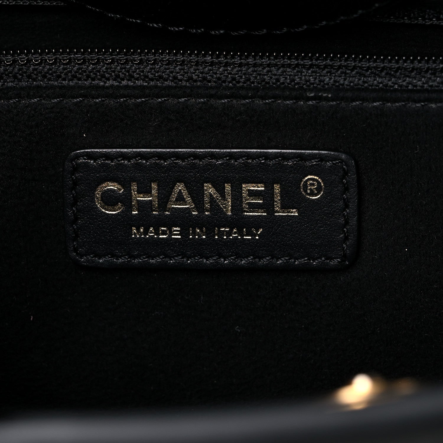 Chanel Caviar Small Studded Deauville Tote Black 6 of 10