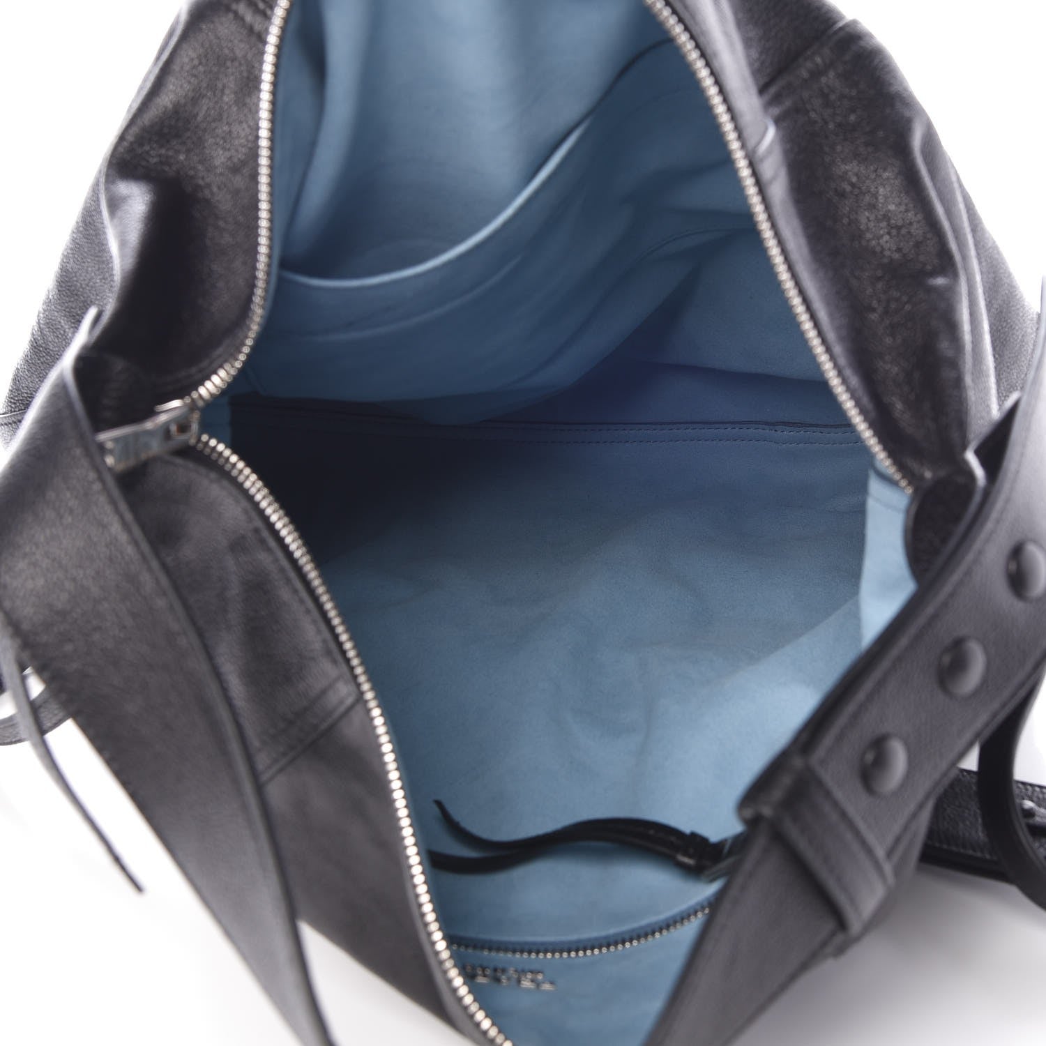 Prada Glace Calf Etiquette Hobo Black 5 of 9