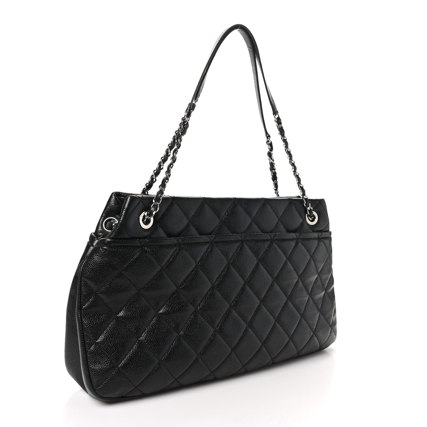 Caviar Quilted Timeless CC Soft Tote Black