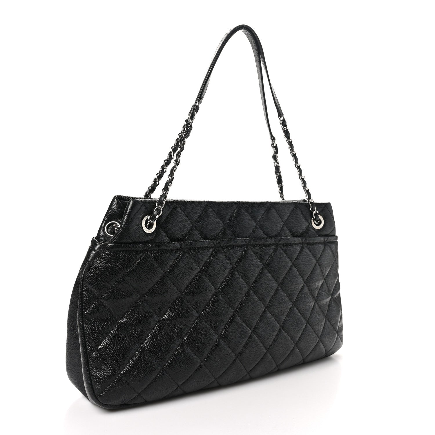Chanel Caviar Quilted Timeless CC Soft Tote Black 3 of 10