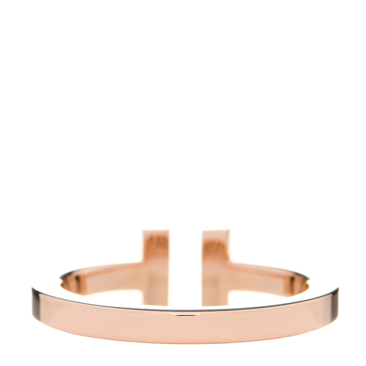 Tiffany 18K Rose Gold T Square Ring 60 9 3 of 6