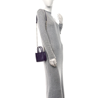 Lanvin Smooth Calfskin Micro Le Journee Dark Purple 2 of 9