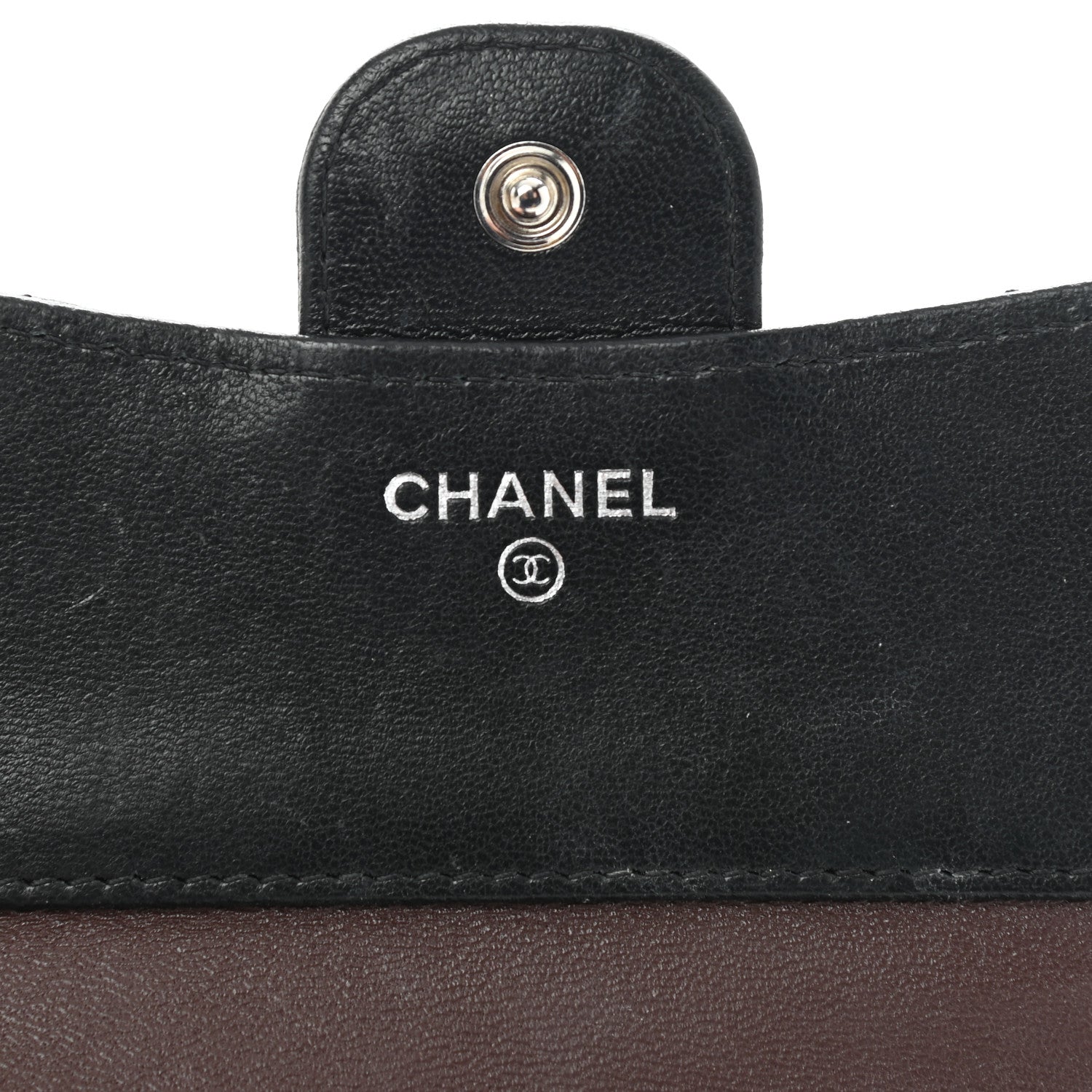 Chanel Lambskin Quilted Small Compact Wallet Black 6 of 9