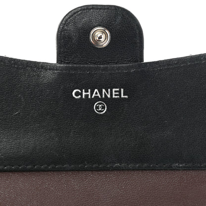 Chanel Lambskin Quilted Small Compact Wallet Black 6 of 9