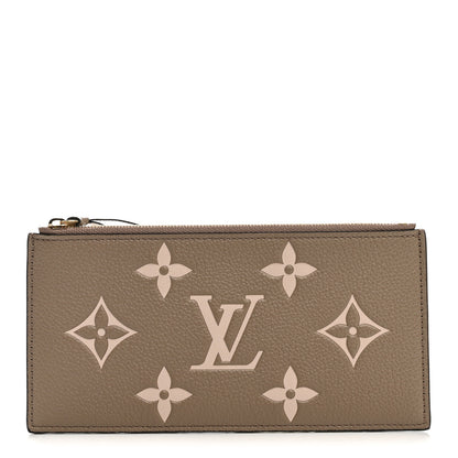 Louis Vuitton Empreinte Monogram Giant Pochette Felicie Zippered Insert Tourterelle Creme 1 of 6