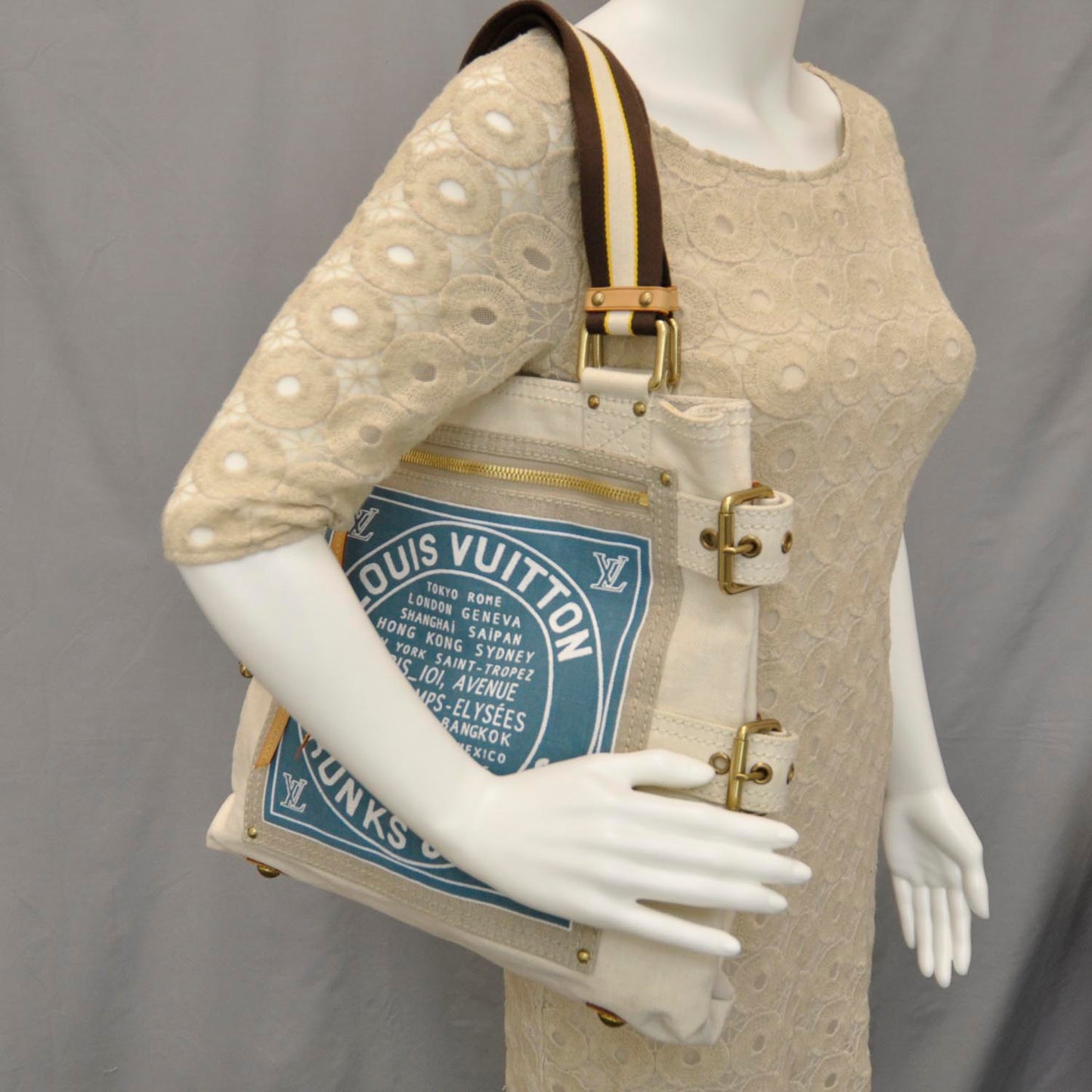 Toile Globe Shopper Cabas MM